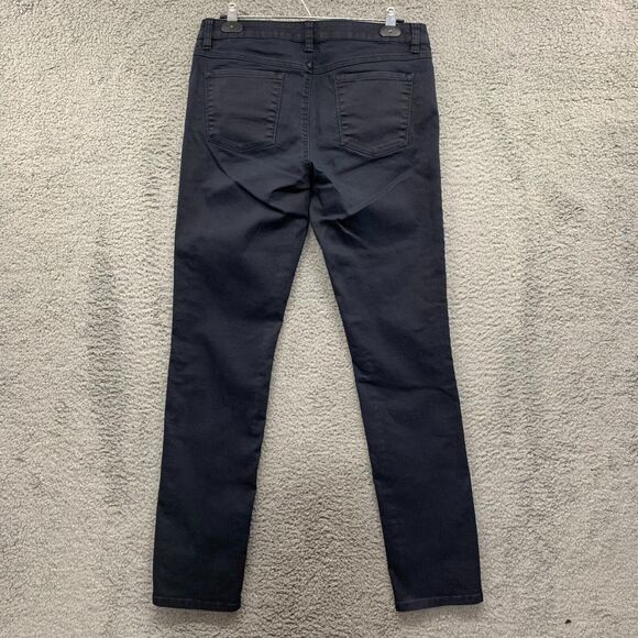 Prana Slim Straight Leg Jeans Women 10‎ Blue Pockets Waxy Stretch v43 - Picture 8 of 13